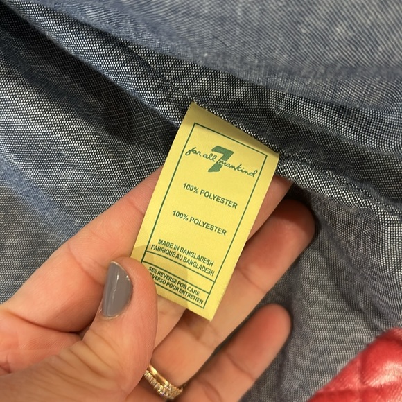 7 For All Mankind Velvet Coat - Picture 5 of 9